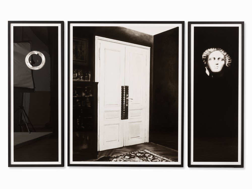 Robert Longo, Triptych from: The Freud Cycle, 2003: Archival pigment prints on wove paper USA, 2003 Robert Longo (b. 1953) – US-American artist Numbered and inscribed ‘7/30 A’ as well as signed with monogram ‘RL’ (peephole); numbered and insc