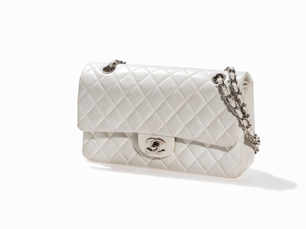 Chanel, White Quilted Classic Flap Bag 2.55, 1997-1999 (1 of 10)