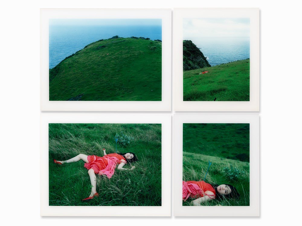 Izima Kaoru (b. 1954), UA Wears Toga, 4 C-Prints,: 4 C-prints, laminated on plastic boards and mounted under Diasec Japan, 2003, printed in 2004 Izima Kaoru (b. 1954) – Japanese photographer Signed each on a label on the reverse ‘Izima Kaoru’ an