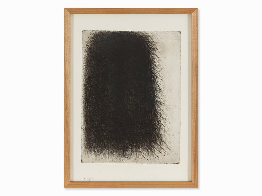 Arnulf Rainer (b. 1929), Turm, Drypoint, 1960/61: Drypoint on wove paper Austria, 1960/61 Arnulf Rainer (b. 1929) – Austrian graphic artist, photographer and painter Monogrammed in the plate ‘A.R.’ and dated ‘61’, numbered ‘87/89’ in pe