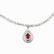 Necklace with a Ruby and 156 Diamonds of c. 3 ct., 14K - 10
