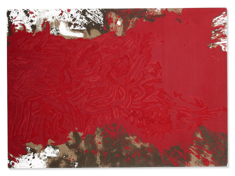 Hermann Nitsch, Terragraph, Levitikus II, Israel, 2010: Terragraph with desert sand on canvas Israel, 2010 Hermann Nitsch (born 1938) – Austrian painter and performance artist Verso signed, dated and numbered ’Hermann Nitsch 2010. 4/30’ Edition of 30
