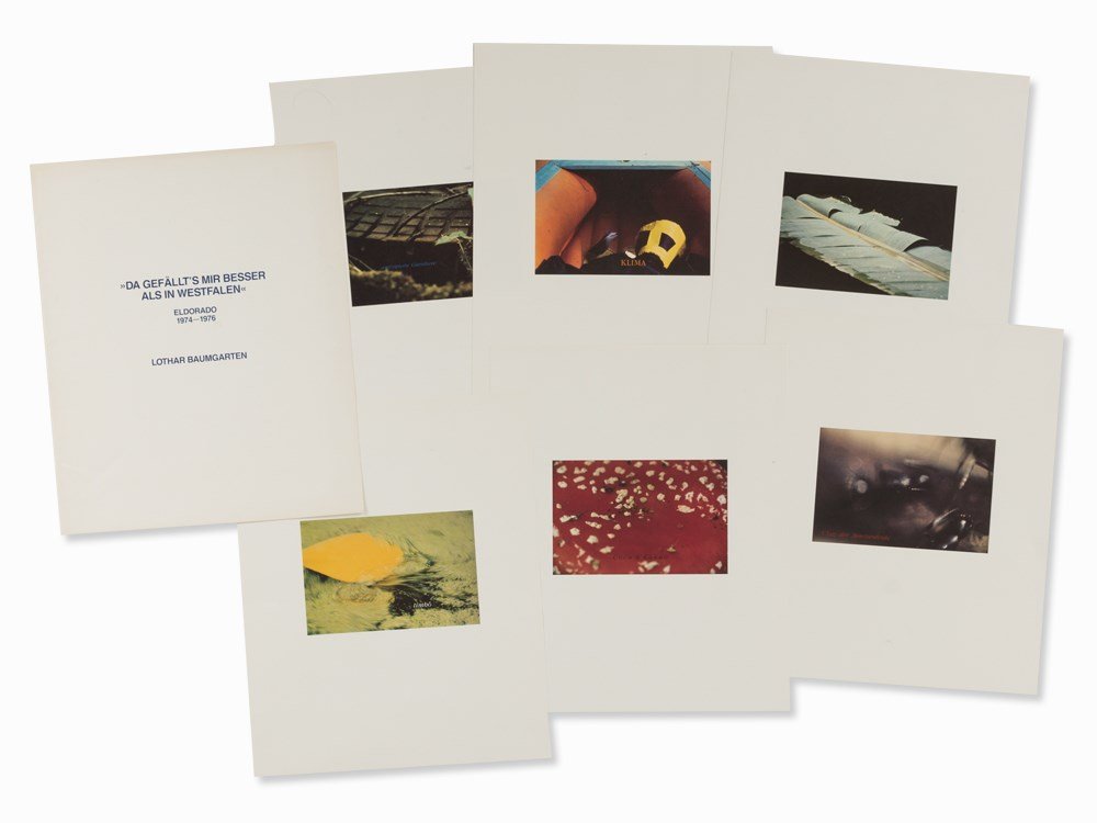 Lothar Baumgarten, Da Gefllt’s mir besser als in: Portfolio of 6 offset prints in colors on paper Germany, 1983 Lothar Baumgarten (b. 1944) – German sculptor and installation artist Full title of the portfolio ‘Da Gefllt’s mir besser als in Wes