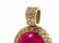 Pendant with a Ruby of 29.5 ct. & 110 Diamonds of c. 3 - 3