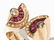 Ring with Rubies and Brilliant-Cut Diamonds, 18K Gold - 2