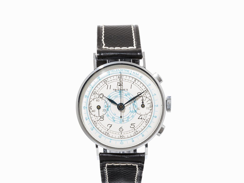 Tavannes Telemeter Chronograph, Switzerland, c. 1930 (1 of 7)
