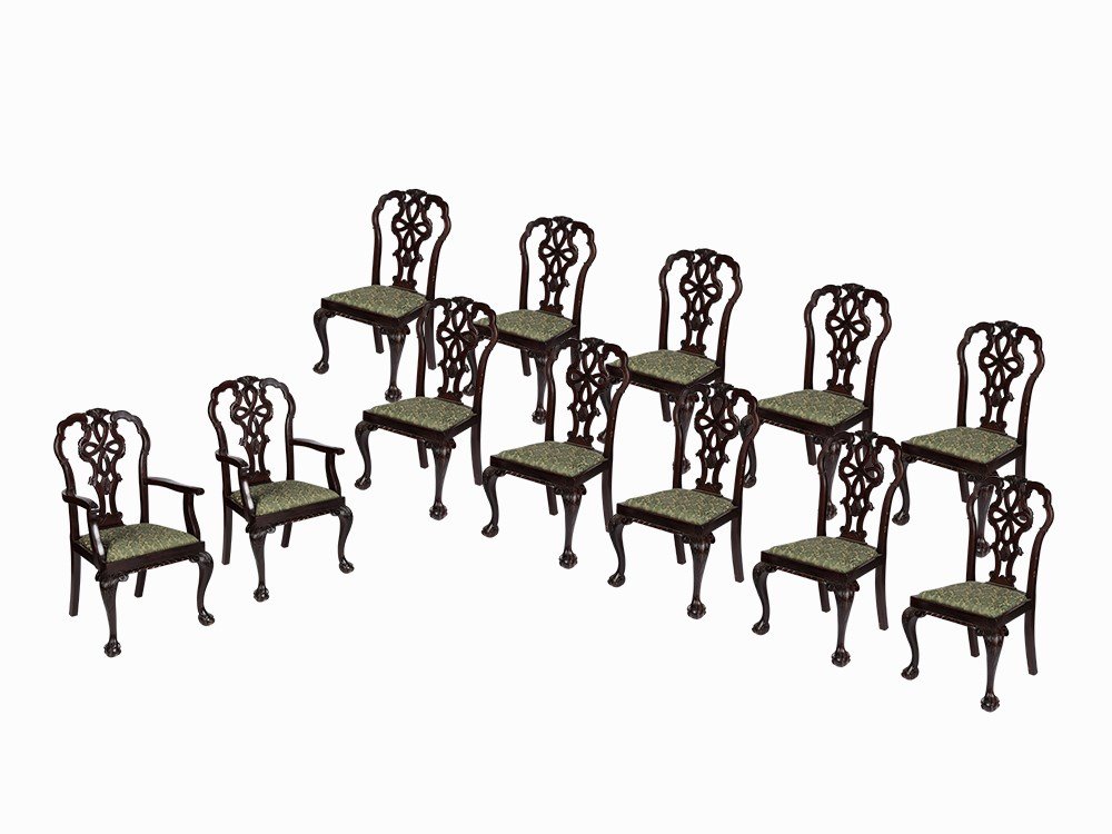 A Set of Twelve Dining Chairs in George III Style, 20th (1 of 10)
