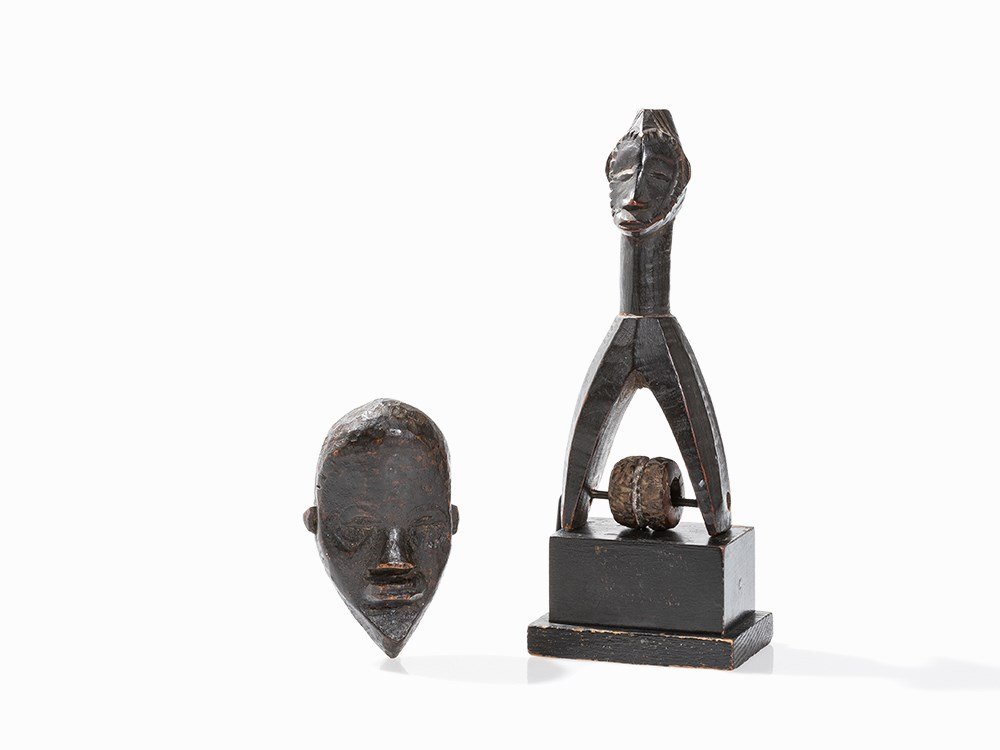 A Guro Heddle Pulley & Dan Passport Mask, Ivory Coast, (1 of 10)