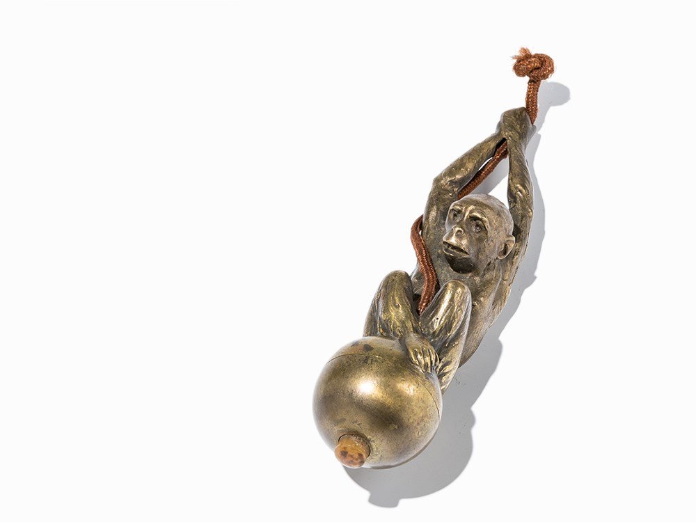 Large bell Pusher with Figure of a Monkey, (1 of 8)