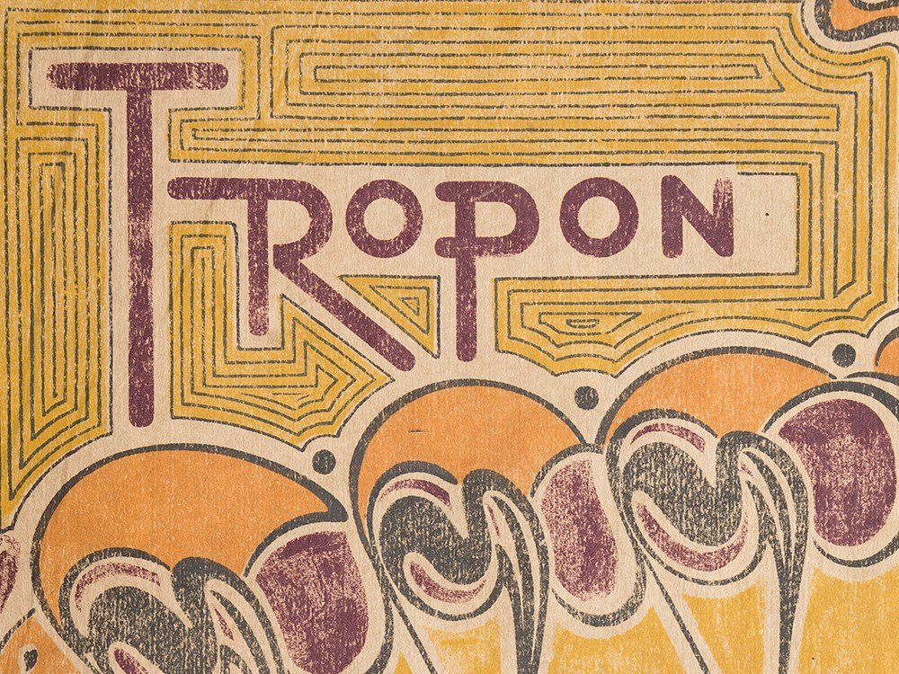 Henry van de Velde, Tropon, Eiweiss Nahrung,: Lithograph on brown wove paper Brussels, 1898 Henry van de Velde (1863-1957) - Belgian painter, architect and designer Image dimensions: 30.6 x 19.6 cm Sheet dimensions: 34.3 x 24.9 cm Good condition