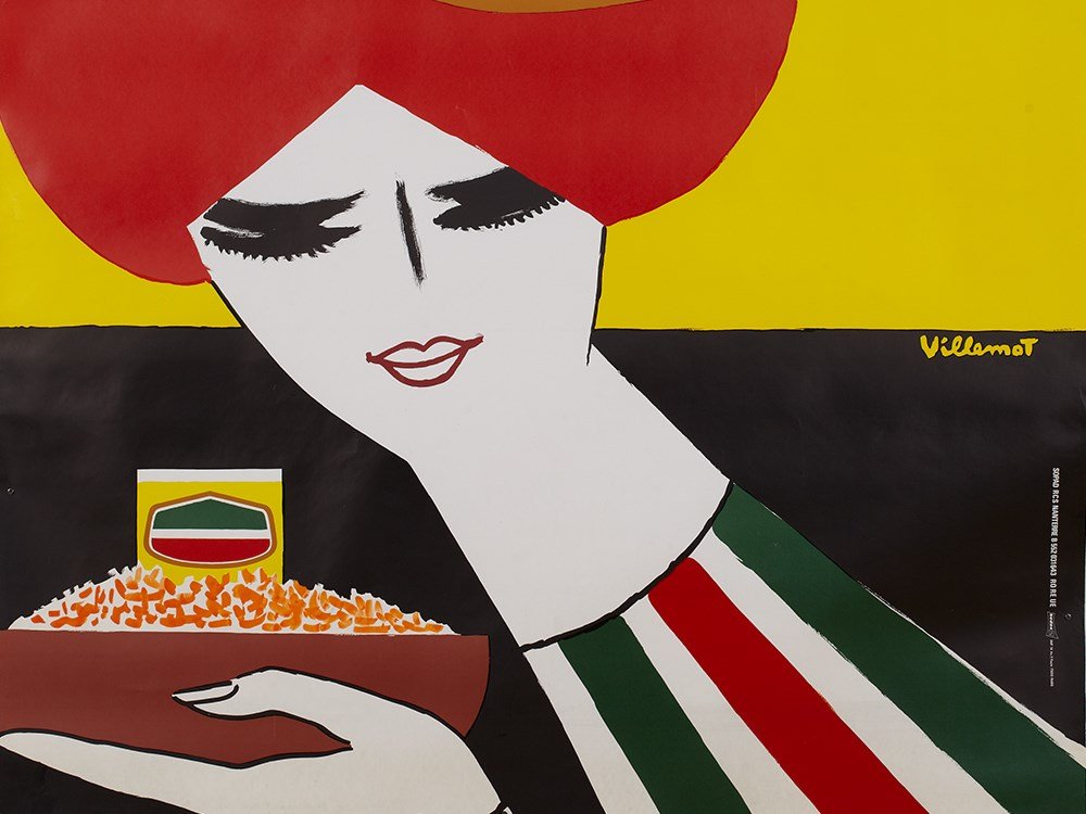 Advertising poster „Crosse & Blackwell“ by Villemot,: France, circa 1970 Colour lithography and stencil printing on paper Bernard Villemot (1911-1990) - French poster artist Signed centre right "Villemot" Works by Bernard Villemot fetch up to 10,000 Euro