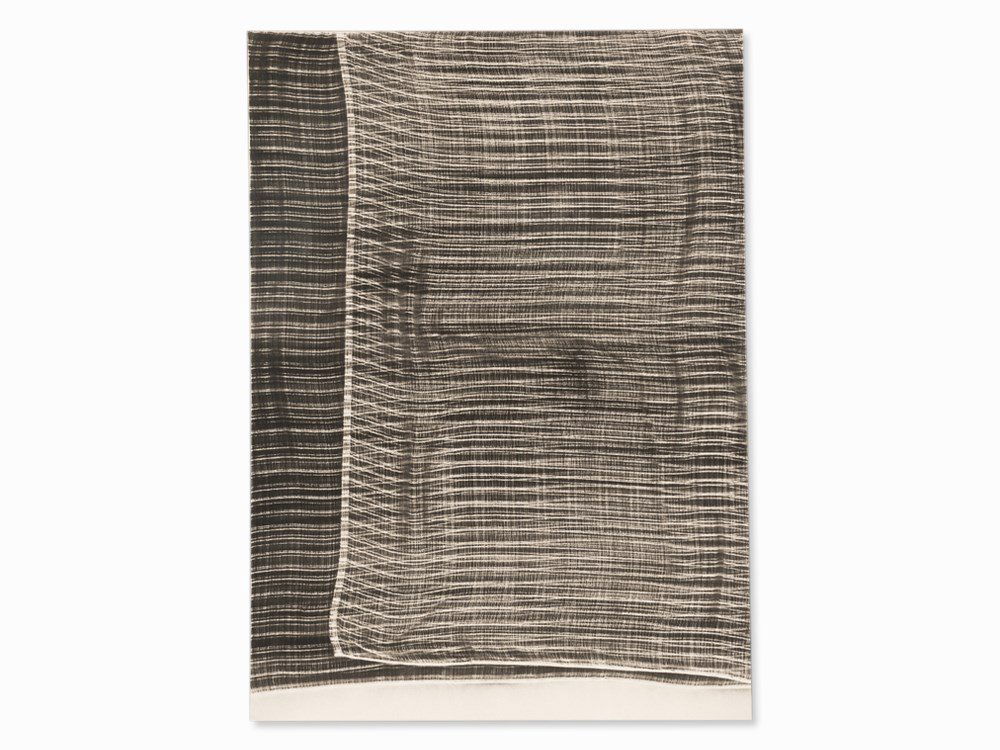 Marcel Frey (b. 1980), Curtain XXVII, Spray Paint, 2012: Spray paint on canvas Germany, 2012 Marcel Frey (b. 1980) - German artist, master student of Prof. Silvia Bächli Dimensions: 179.5 x 130 cm Framed: 183.3 x 133.3 cm Very good condition Large scale wo