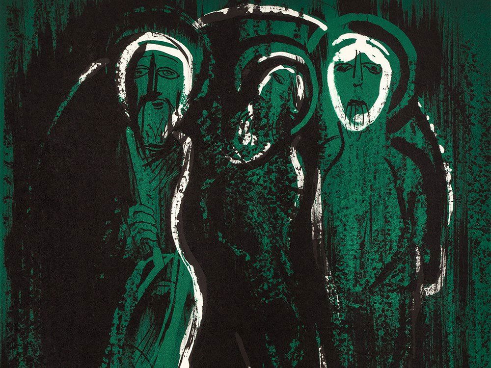John Piper, Saints, Lithograph in Colors, 1975: Lithograph in colors on wove paper Germany, 1975 John Piper (1903-1992) – English painter and graphic artist Signed ‘John Piper’ and numbered '1/90' in pencil From the portfolio ‘Anno Santo�