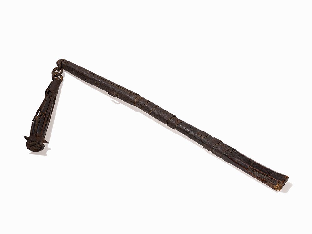 A Medieval OneHandled Peasant Flail, Bohemia, c. 15th