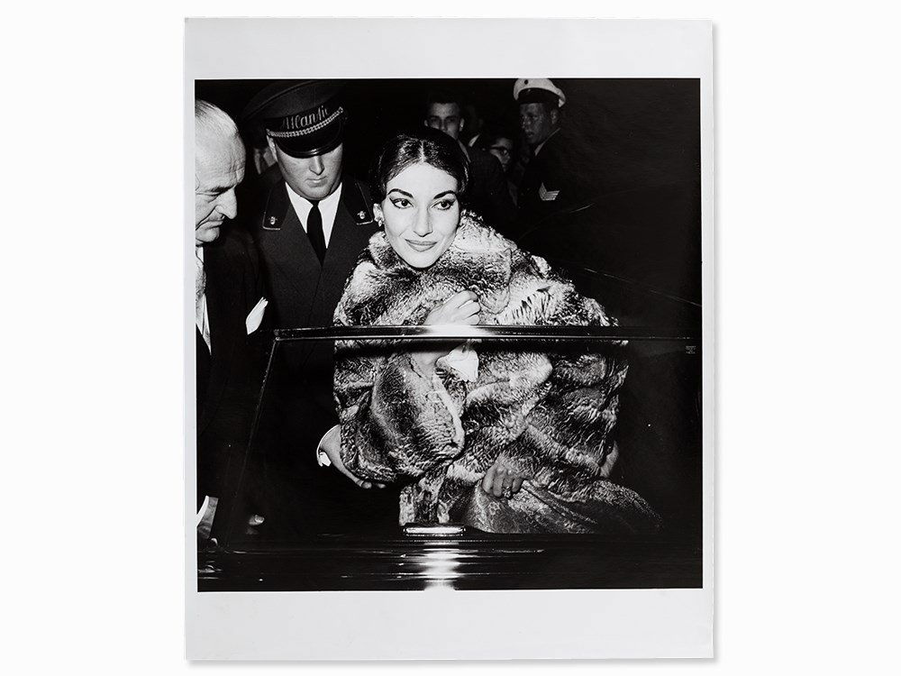 Peter Nürnberg (b. 1940), Maria Callas, Signed,: Gelatin silver print Hamburg, Germany, 1959, printed later in 2013 Peter Nürnberg (b. 1940) – German photographer Signed and dated verso in pencil ‘Peter Nürnberg 2013’, with copyright stamp D