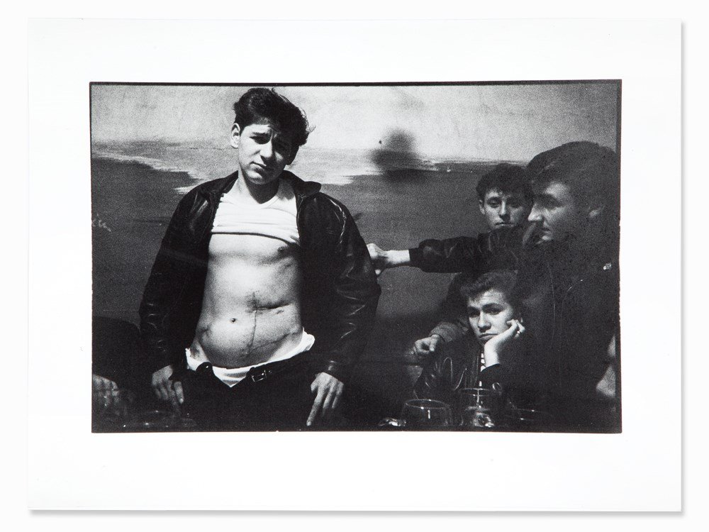 Will McBride (b. 1931), ‘Cowboy Code’, Signed, 1961: Vintage gelatin silver print Germany, 1961 Will McBride (b. 1931) – American photographer and visual artist Signed in pencil ‘McBride’ on verso Titled and dated in pencil ‘Cowboy Code, Verletz