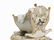 Meissen, Kind in Wiege, Porcelain Figure, 2nd H. 19th - 5