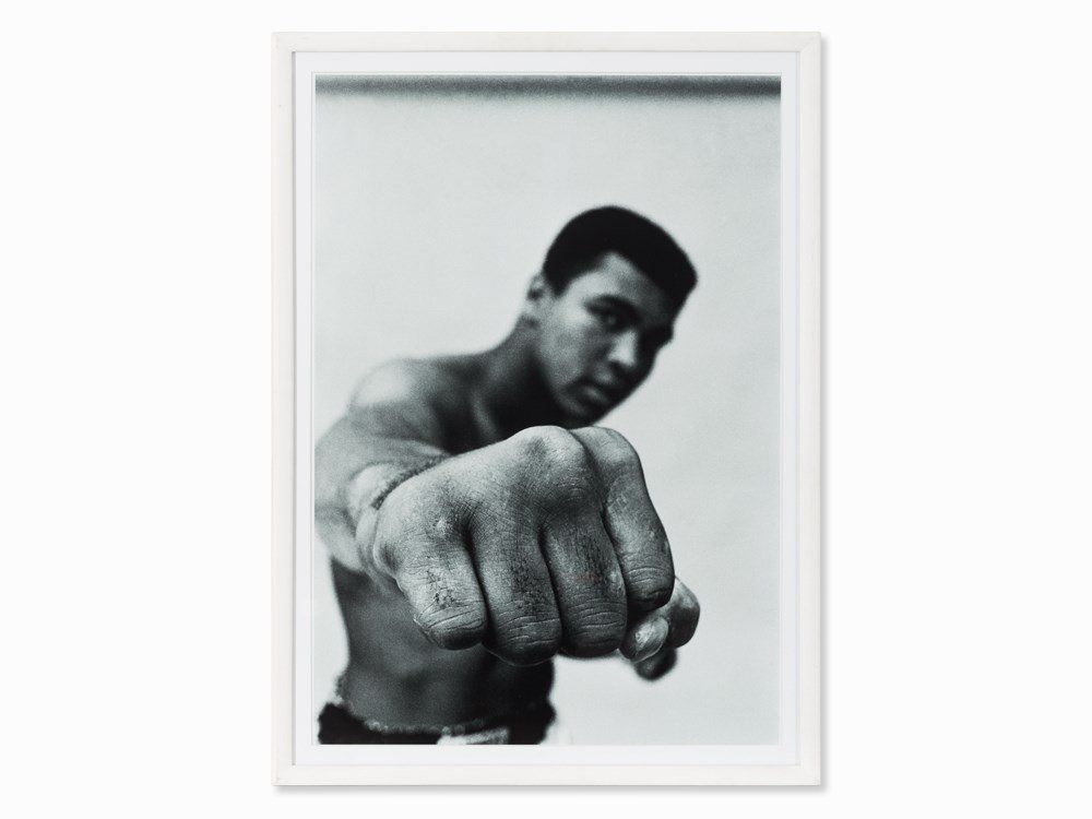 T. Höpker, Muhammad Ali's First, Lambda Print, 1966: Lambda print on hp laser-paper Germany, 1966; later print Thomas Höpker (b. 1936) - German photographer and director; member of the Magnum Photos agency Signed ‘Th Höpker’ and numbered ‘4/20��