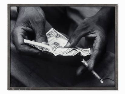 M. Najjar, Dinero Cubano, Digital Lambda C-Print,: Digital Lambda C-Print on RC paper, mounted on Alu-Dibond Germany, 1996/97; later print from 1999 Michael Najjar (b. 1966) - German photo artist Signed and dated in black permanent marker on a label o