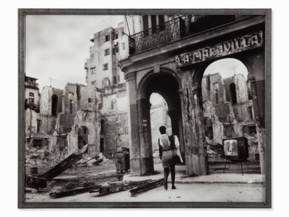 Michael Najjar, Maravilla, Digital Lambda C-Print,: Digital Lambda C-Print on RC paper, mounted on glass Germany, 1996; later print from 2000 Michael Najjar (b. 1966) - German photo artist Signed and dated in pencil on a label on the reverse, ‘M. Naj