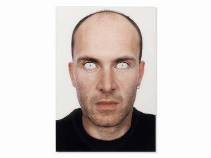 Michael Najjar, Dieter_2.0 (from Nexus Project Part I),: C-print on Alu-Dibond Germany, 1999; printed later in 2000 Michael Najjar (b. 1966) – German photo artist Signed (hard to read) and dated ‘200[...]’ in black felt tip pen on a label on the rever