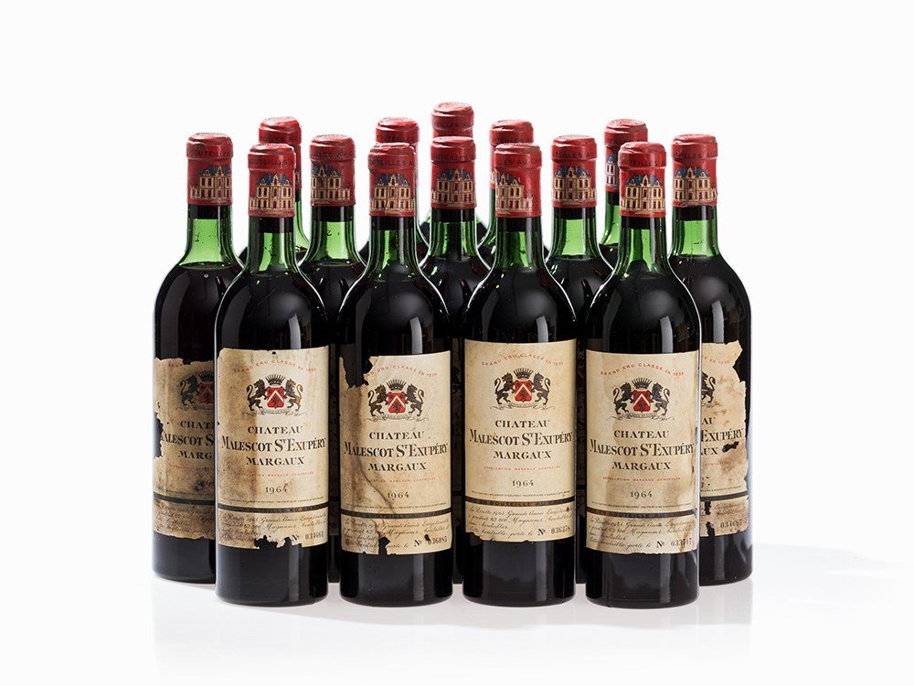 14 Bottles 1964 Château Malescot Saint-Exupéry, Margaux (1 of 6)