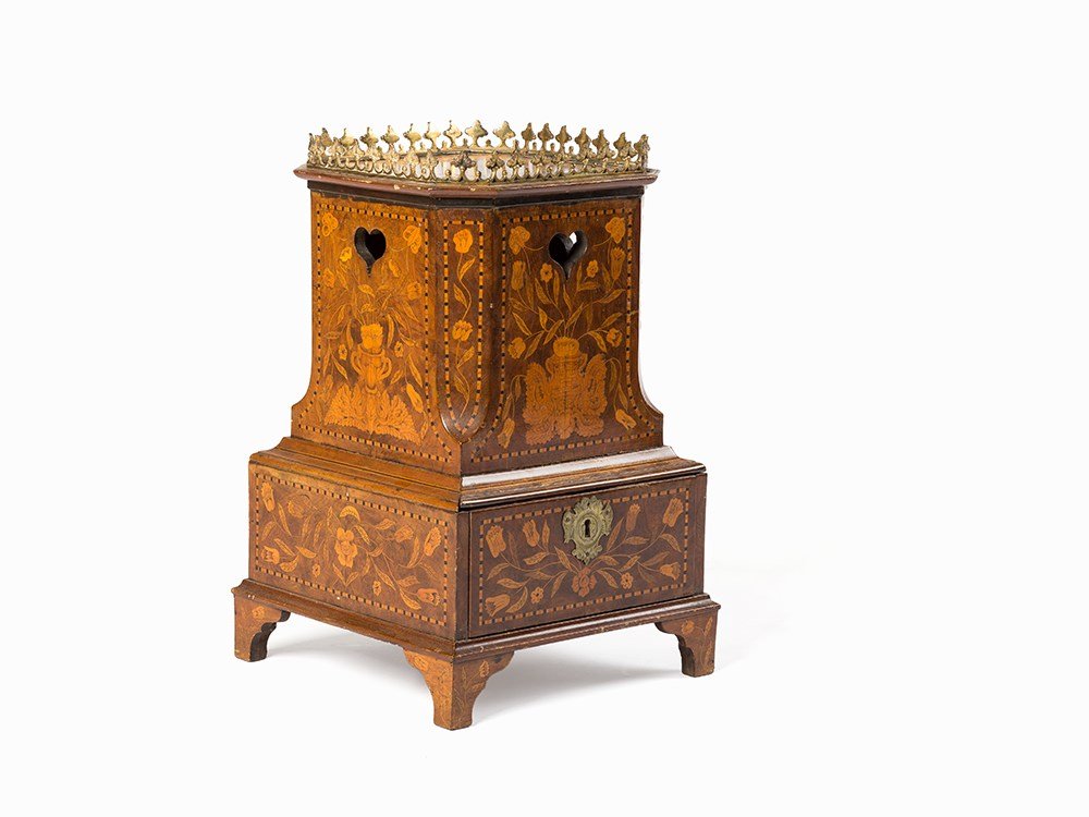 A Marquetry Flower Stand, Dutch, 19th C. (1 of 7)