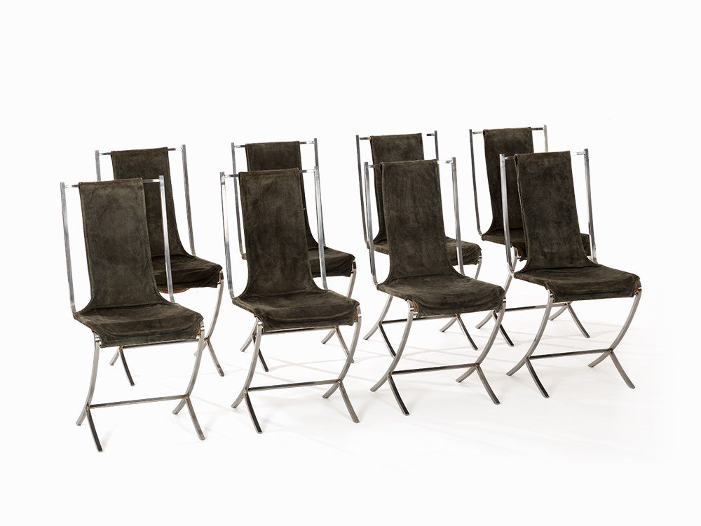 Pierre Cardin, Set of 8 Chairs, Maison Jansen, France, (1 of 7)