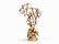 Leaf-Gilded Lamp with Blossoms, France, around 1940