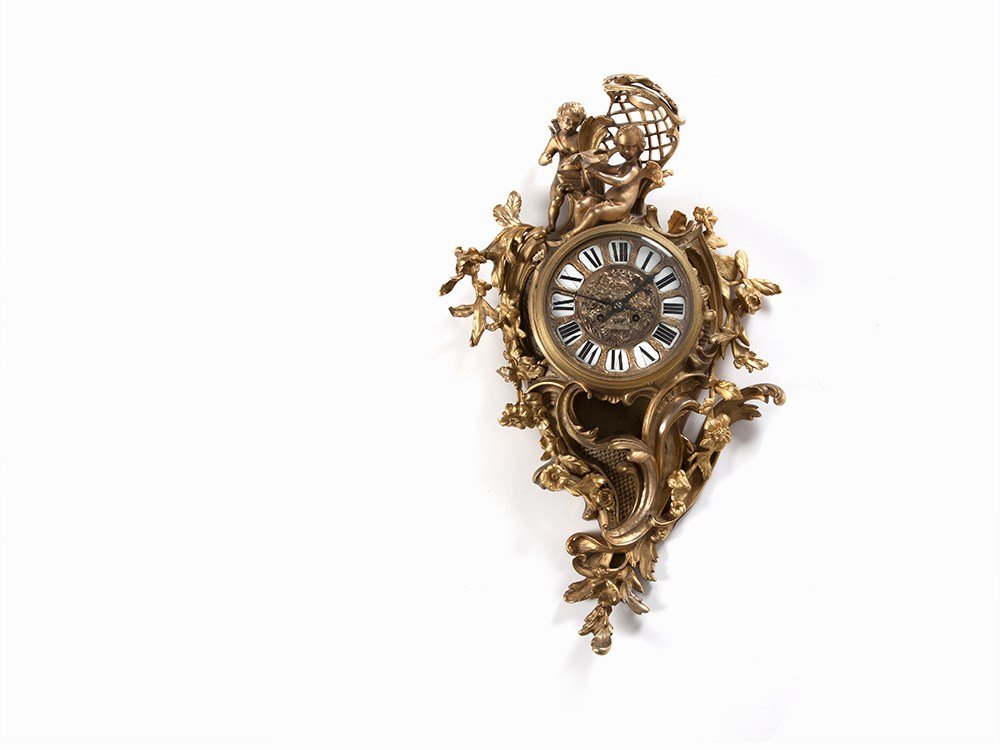 Lagre Louis XV Style Cartel Clock, France, 2nd H. 19th (1 of 10)