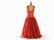 Madame Grès, Red & White Spotted Evening Dress, France, - 8