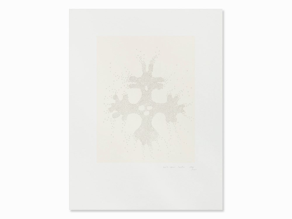 Ernesto Neto, Nós Somos, Serigraph, circa 2000: Serigraph on Velin BFK Rives (watermark) Brazil, presumably around 2000 Ernesto Neto (born 1964) - Brazilian artist Signed in pencil lower right ‘E. Neto’, numbered ‘197/200’ and inscribed ‘