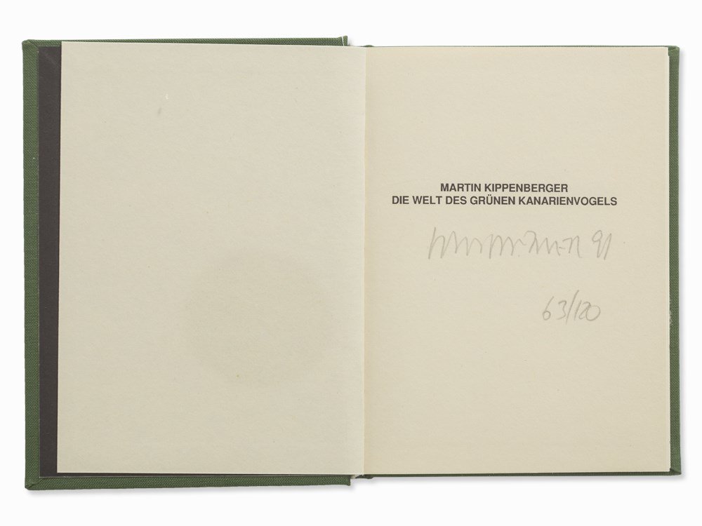 Martin Kippenberger, Die Welt des Grünen: Artist’s book with 186 reproductions of drawings Austria, 1991 Martin Kippenberger (1953-1997) – German painter, installation and performance artist, sculptor and photographer Signed and dated ‘