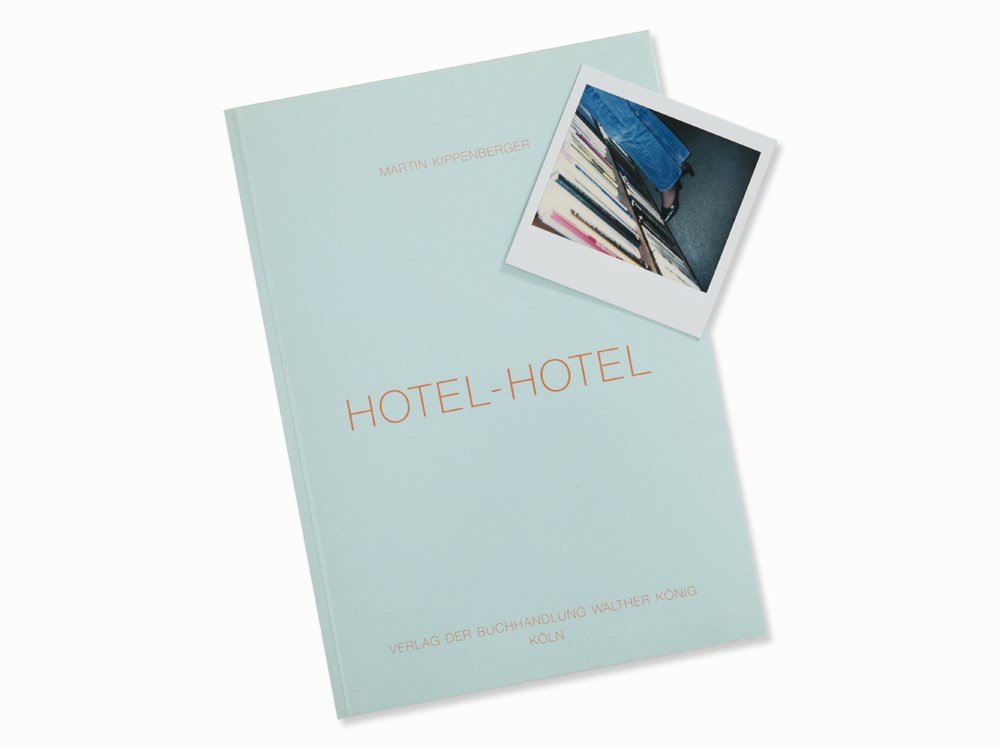 Martin Kippenberger, Hotel-Hotel, Artist’s Book, 1992: Artist’s book with offset reproductions of drawings by the artist and a added Polaroid photograph Germany, 1992 Martin Kippenberger (1953-1997) – German painter, installation and performance artis