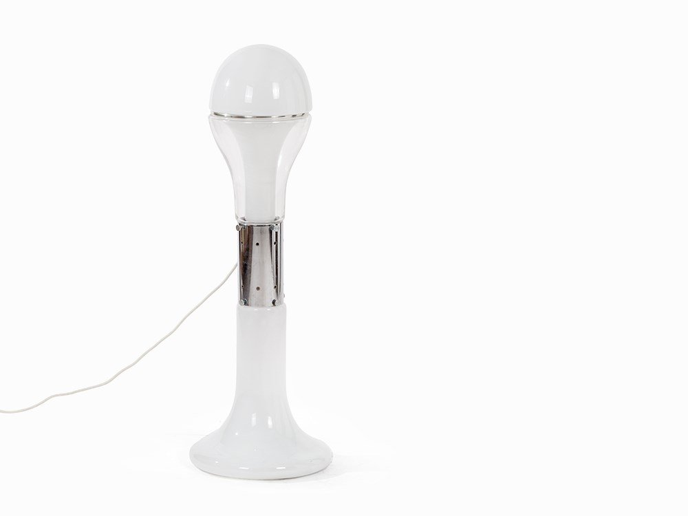 Mazzega, Floor Lamp, Metal & Murano Glass, Italy, 1970s (1 of 6)