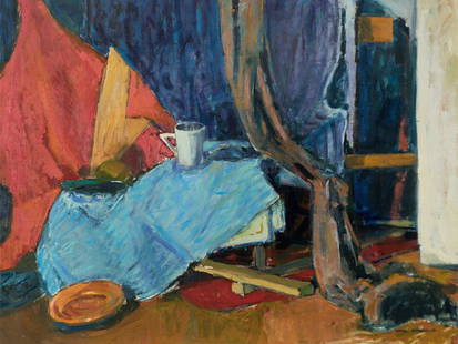 Monika Sosnowska, Untitled (Still Life), Oil, 1994 : Oil on canvas Monika Sosnowska (b. 1972) – Polish artist Signed and dated lower right ‘MONIKA SOSNOWSKA ‘94' Dimensions: 90 x 115 cm Monika Sosnowska’s works are part of the Christian Boros Co