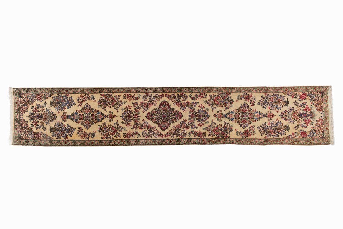 Persian Lawer Rug with a Flower Pattern, Iran (1 of 8)