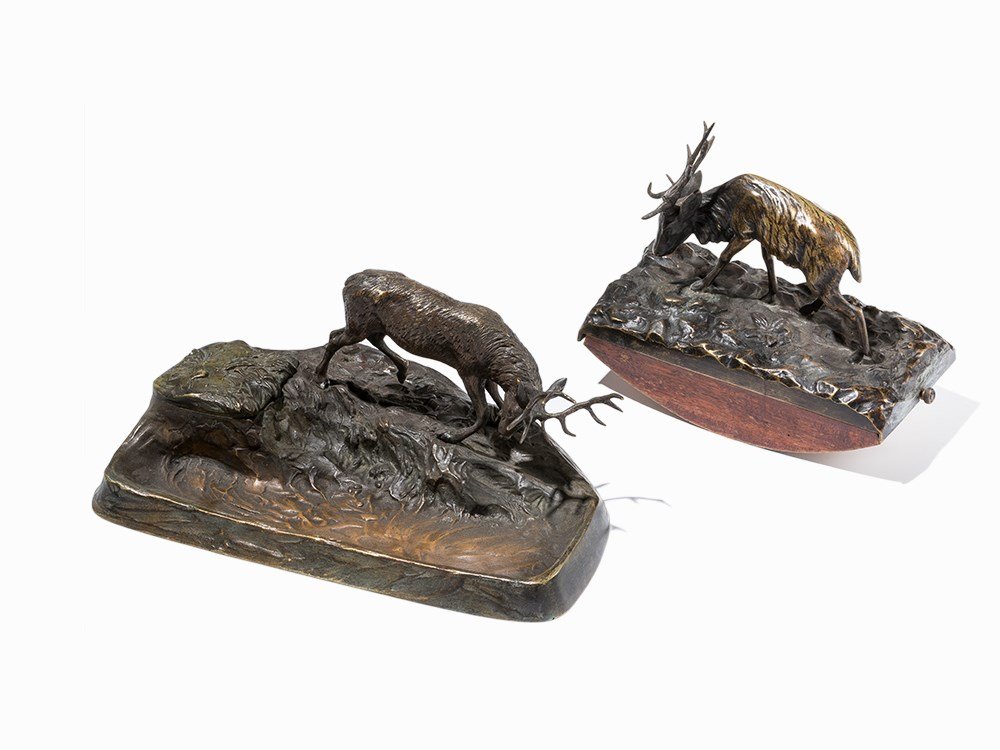 Bronze Inkstand with Deer Figures, c. 1900 (1 of 10)