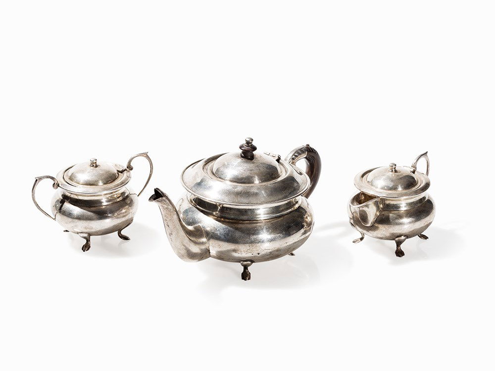 Scottish Tea Service of Silver, 3 Pieces, Inverness, (1 of 12)