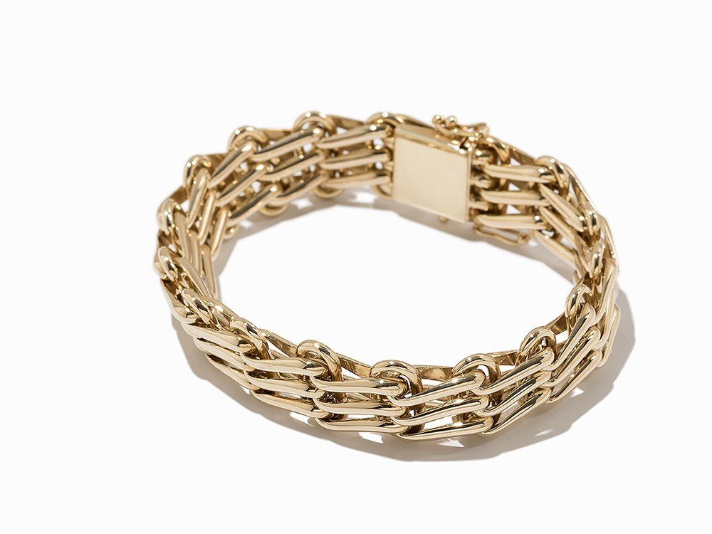 Massive Link Bracelet, 14K Yellow Gold (1 of 7)