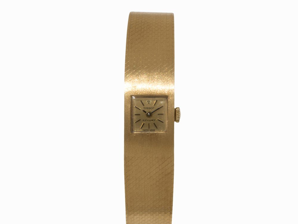 Tissot Handwinding Ladies Watch, 18K Gold (1 of 9)