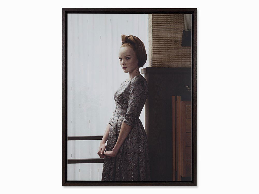 Erwin Olaf, Victoria (Portrait) from Grief, 2007 : Erwin Olaf (b. 1959) Victoria (Portrait) from Grief, 2007 Chromogenic print, flush mounted Signed, titled, dated and numbered in ink on a label affixed to the reverse of the frame Edition 3 of 12 80 x