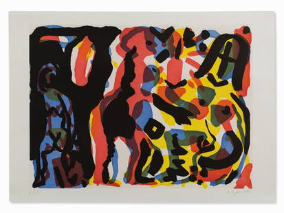 A.R. Penck, From: Berlin Suite, Aquatint in Colors,: Aquatint in colors on firm wove paper A.R. Penck (born 1939) – German painter and graphic artist Signed ‘ar. penck’ and numbered ‘6/60’ in pencil Published by Edition Achenbach, Düsseldorf