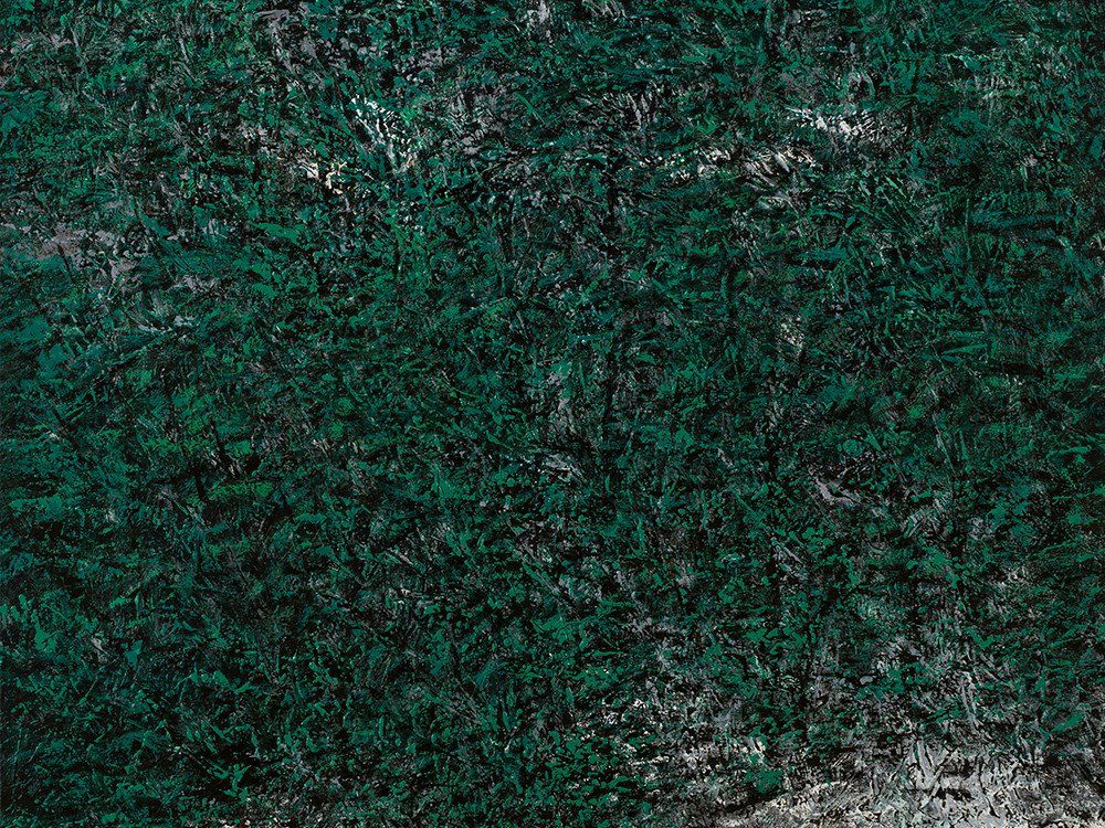 Paramjit Singh, Untitled, Oil Painting, 2009: Oil on canvas Paramjit Singh (b. 1935) - Indian landscape painter Signed and dated ‘Paramjit Singh 09’ lower left as well as again on the reverse of the canvas Dimensions: 106 x 107 c Object is ta