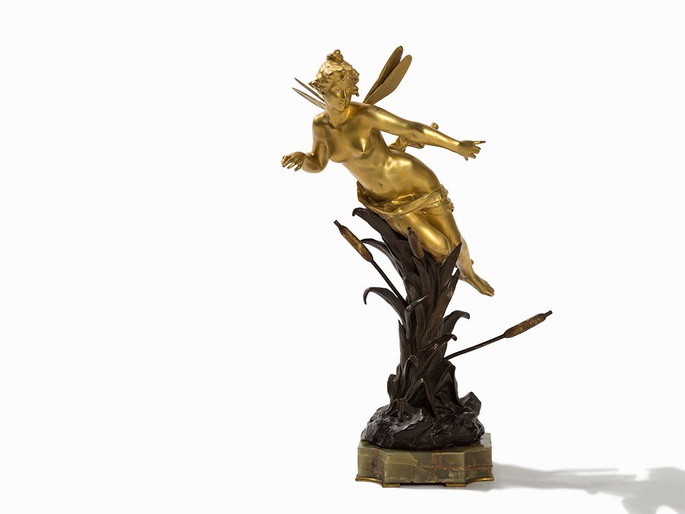 Gustavo Obiols Delgado, Winged Nymph, Spain, c. 1900 (1 of 9)
