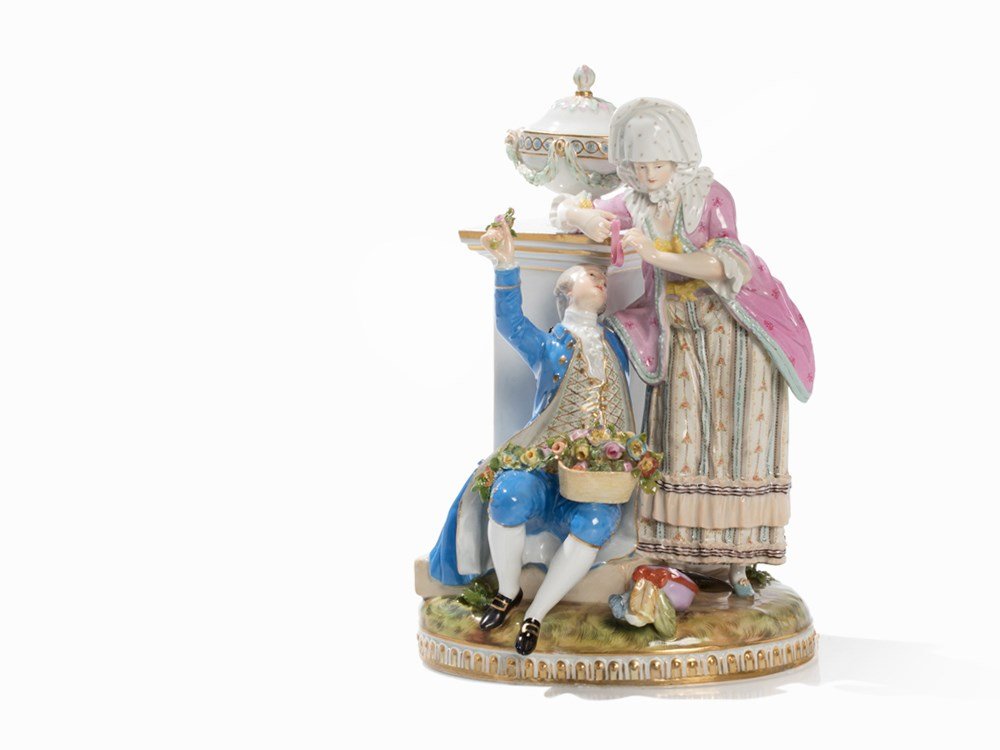 Meissen, Gallant Group of Figures ‘Die Liebesprüfung‘, (1 of 10)