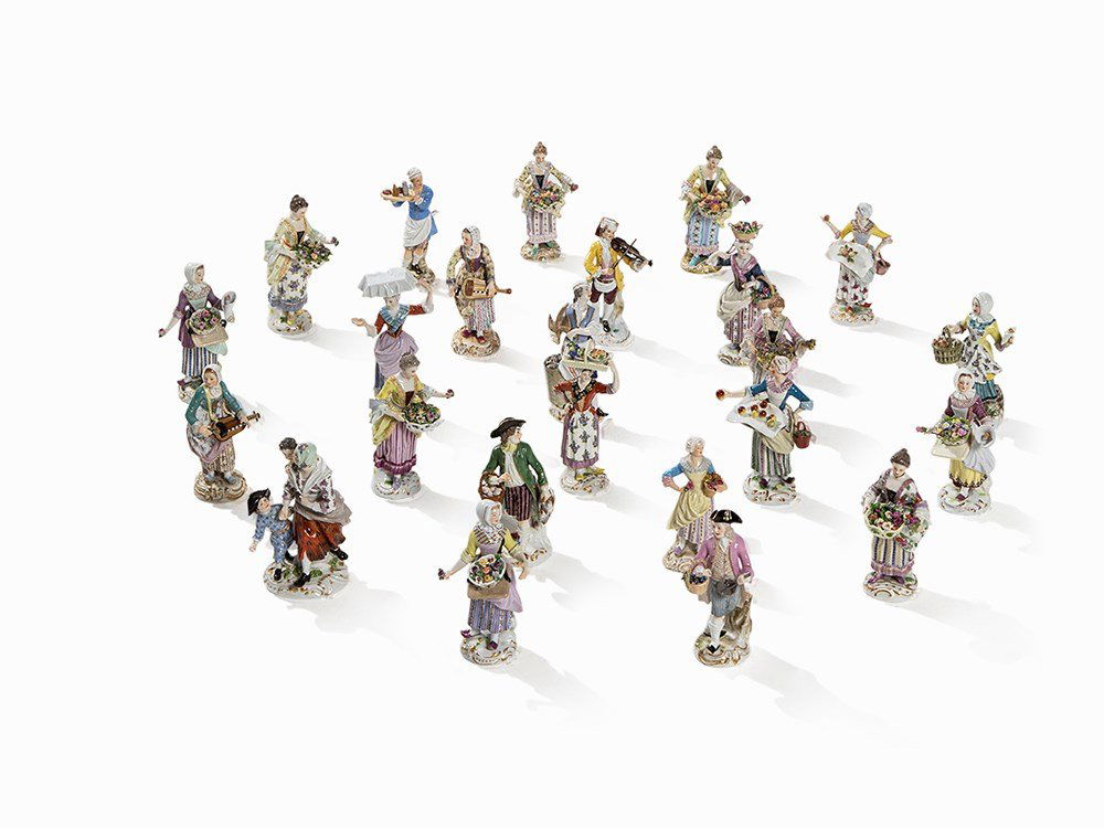 Meissen, 24 Figures, ‘Cris de Paris‘, 19th/20th C. (1 of 10)