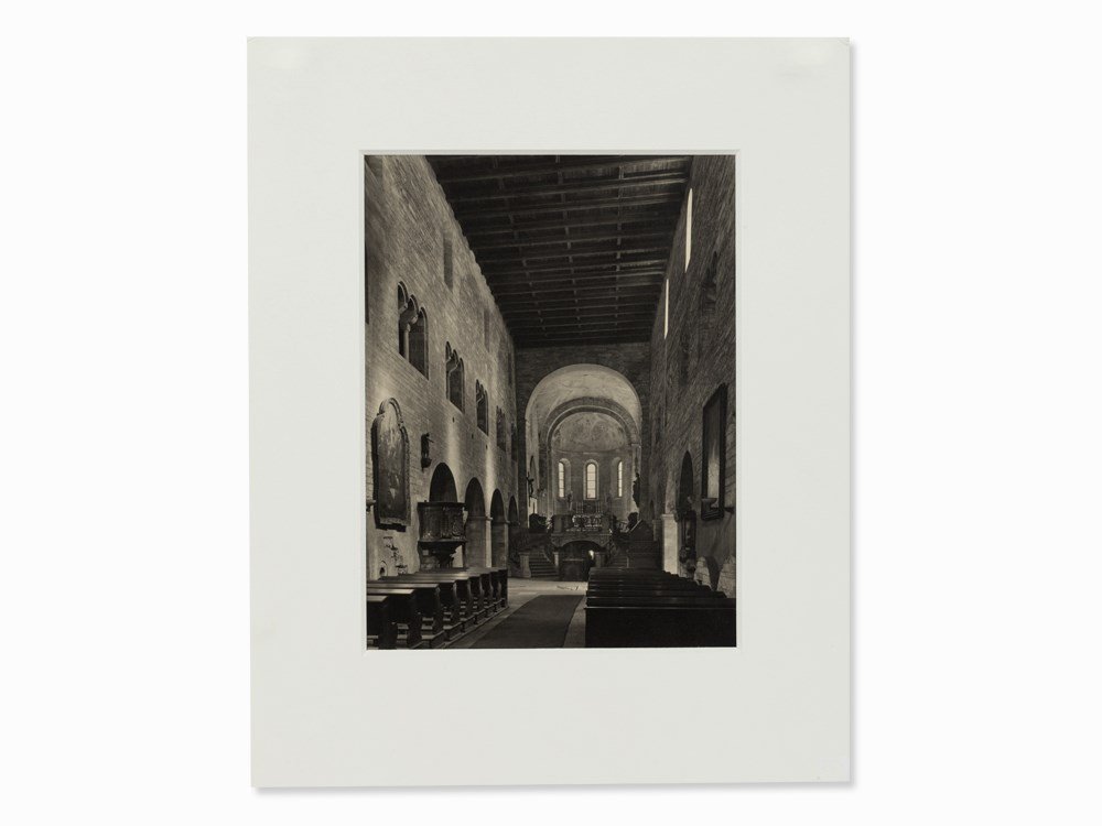 Jaromír Funke, Basilika St. George Prague, Gelatin: Gelatin silver print on paper Czech Republic, 1943 Jaromír Funke (1896-1945) – Czech photographer, one of the leading figures of Czech photography of the 1920s and 1930s Signed ‘Funke’ in penci