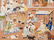 In the Palace Garden, Gouache, Pres. India, Early 20th