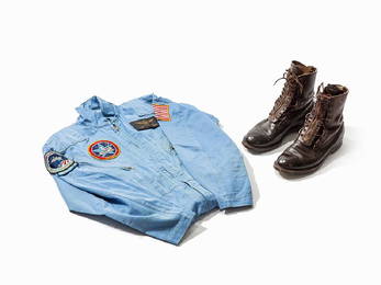 NASA Overall & Boots of Robert F. Overmyer, USA, 1980s